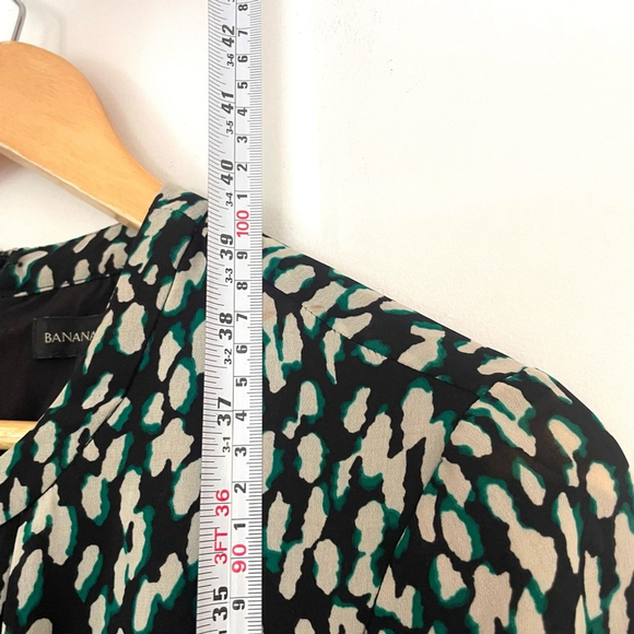 Banana Republic Black and White Long Sleeve Dress printed size 8 - Picture 9 of 9